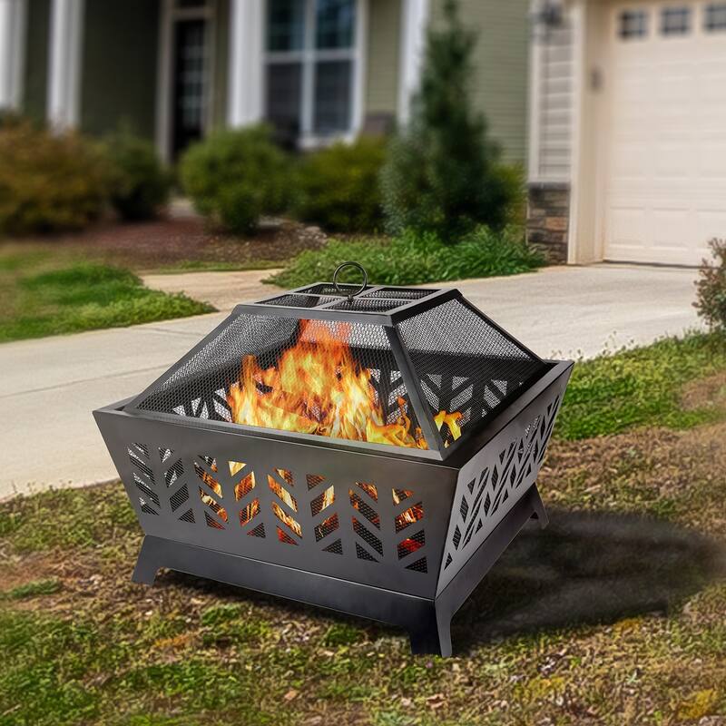 26" Iron Fire Pit Outdoor Bed Bath & Beyond 36782879
